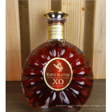 Botella de whisky Brandy Xo OEM para decoración de pub de bodega